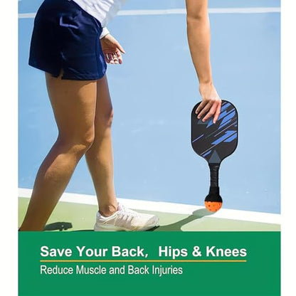 Pickleball Balls Pickers, Pickle Balls Retrievers, Suitable for All Standard Pickleball Paddles Handle Grip