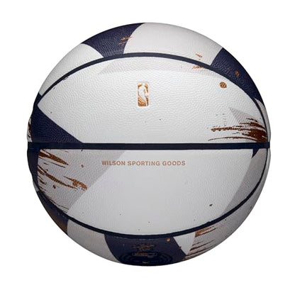 WILSON NBA Champagne Series Basketballs - color: White/Blue/Gold
