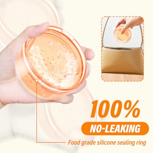 Denture Case Retainer Cleaning Case: 2 in 1 Retainer Case, No-Leak Denture Bath Box Cup, Complete Clean Care for Dentures, Clear Braces, Mouth Guard, Night Guard & Retainers - color: Orange