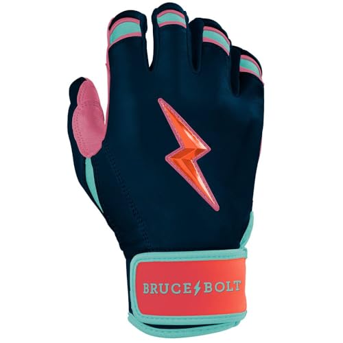 BRUCE BOLT Bear Series Short Cuff Batting Gloves - Bear Mayer Collection - Adult & Youth Sizes