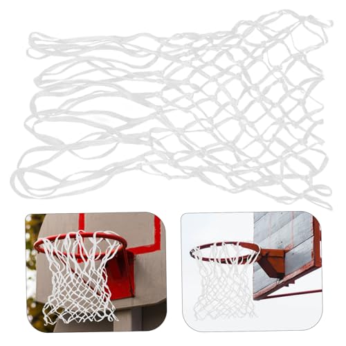 Toddmomy 12 Loop Heavy-Duty Nylon Basketball Net Weather-Resistant Replacement Mesh for Standard Basketball Rim for Outdoor Use
