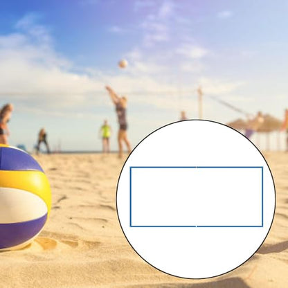 Beach Volleyball Court Marking Line Portable Design Heavy Duty 26.3 Ft X 52.5 Ft - color: Blue