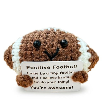 Funny Crochet Mini Football Gift for Football Lovers,Birthday Gifts for Men Women Footballs Players Emotional Support Crochet - color: Football