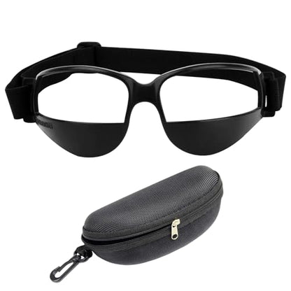 Dribbling Goggles Basketball Ball Handling Skills Basketball Glasses with Case Adjustable Strap Flexible Sports Training Equipment