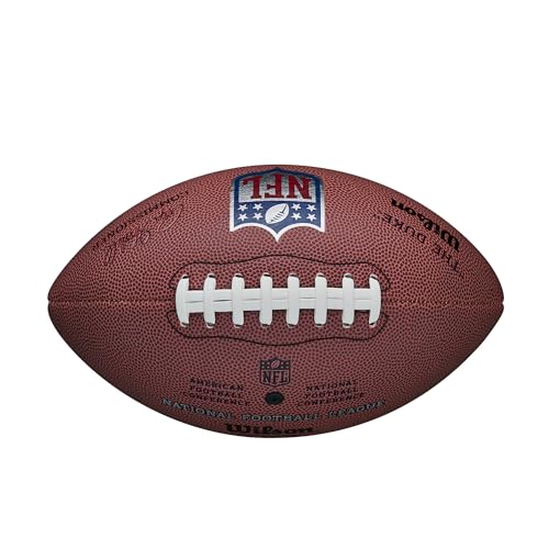 WILSON NFL Authentic Footballs - The Duke - color: Brown, size: Official, style: Replica