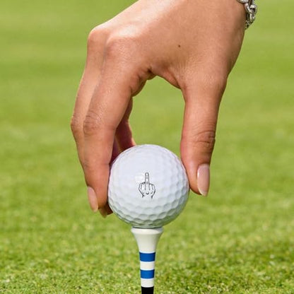 KAINSY Golf Ball Stamp Personalized, Quick-Dry Custom Logo Marker, Reusable Waterproof Golf Ball Marking Tool with Leak-Proof Ink Bottle & Manual, Golf Gift for Men Golfers, Dad, Husband, Retirement - color: Custom Stamp - Round