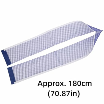 ‌Table Tennis Net Replacement with Adjustable Bracket - Blue Polyester Net for Indoor & Outdoor Practice