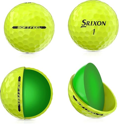 Srixon Soft Feel Golf Balls - color: Yellow, style: Softfeel 13