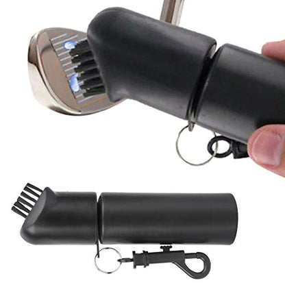 Golf Club Brush,Comfortable Hand Grip Golf Bristles Brush Groove Cleaner with Water Bottle Golf