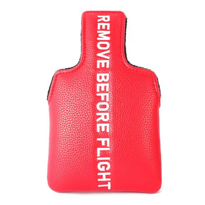 Golf Head Cover with RBF Design for Golf Club - size: for Large Mallet, style: Red