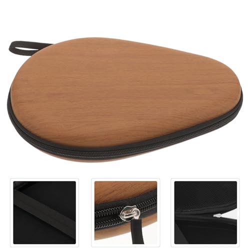 LALAFINA Table Tennis Paddle Bag Reusable Storage Case Gourd-shaped Wooden Racket Protector Fixed Organizer for Sports and Game Use