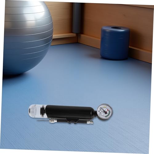 Operitacx Manual Ball Pump with Pressure Gauge for Basketball and Soccer – Portable Sports Ball Inflator with Nozzles, Handheld Air Pump for Football, Volleyball, Outdoor Travel