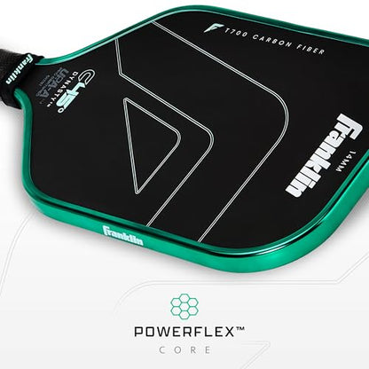 Franklin Sports PRO Pickleball Paddles – C45 Carbon Fiber Series - Official USAP + UPA Approved – Pro Player Design - color: Dynasty |Electric Mint, size: 14 mm