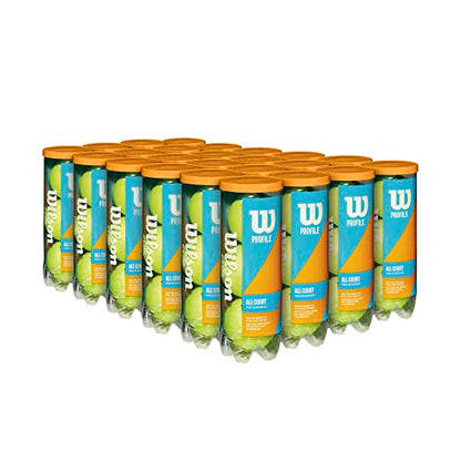 Wilson Prime All Court Tennis Ball - size: 24 Can Case (72 Balls)