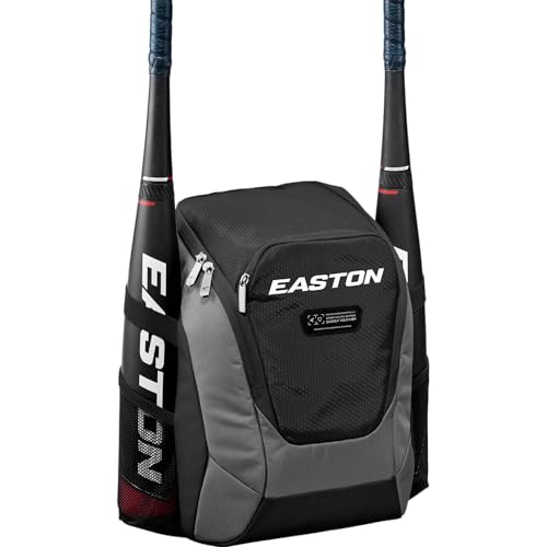 Easton Dugout Youth Backpack Equipment Bag | Baseball & Softball | Multiple Colors - color: Black