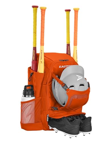 Easton Easton | Walk-off Ethos Backpack Equipment Bag | Baseball & Softball | Multiple Colors - color: Athletic Orange