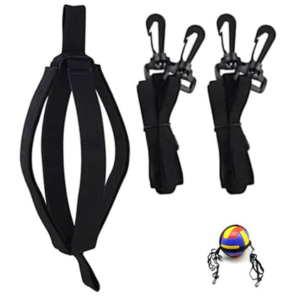 SUPVOX 2 Sets Volleyball Training Belt Volleyball Practice Equipment Vertical Jump Trainer Volleyball Exercise - color: Blackx2pcs, size: 87x1.3cmx2pcs