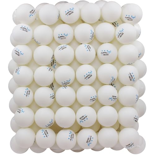 MAPOL 100 Pack White 3-Star Table Tennis Balls Advanced Training Ping Pong Ball