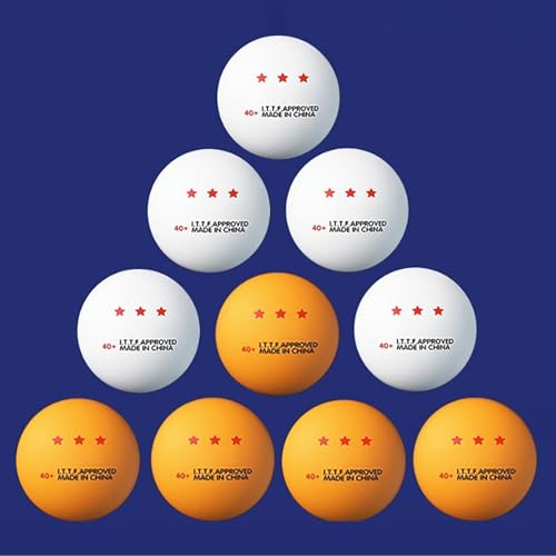 10 Pcs Professional PingPong 3 Star Table Tennis Lightweight Standard Table Tennis for Training