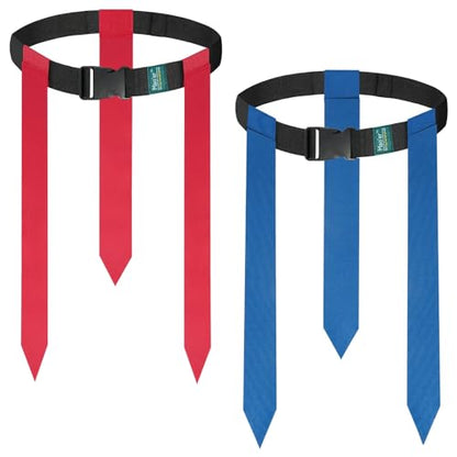 Mao'er Flag Football Belts, 10 Player Flag Football Set with 30 Flags For Kids Youth And Adults Training Equipment