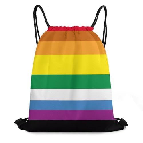 Beam Bag Large Capacity Drawstring Backpack for Volleyball Baseball Sports Workout Gear Travel Men Women, Lgbt Pride Gay Homosexual Lesbian Bisexual Bags - color: Picture (350)