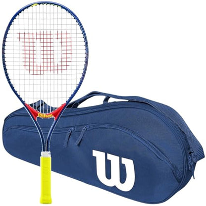 Wilson US Open Junior Tennis Racquet Bundled with an Advantage 2.5 Tennis Bag