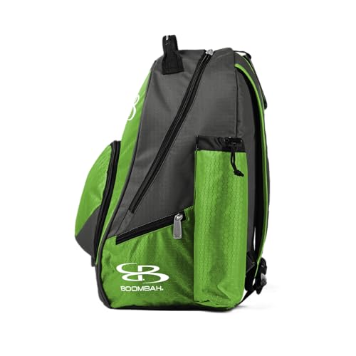 Boombah Tyro Baseball/Softball Bat Backpack - 20" x 15" x 10" - Holds 2 Bats up to Barrel Size of 2-5/8" - color: Charcoal/Lime Green_C23