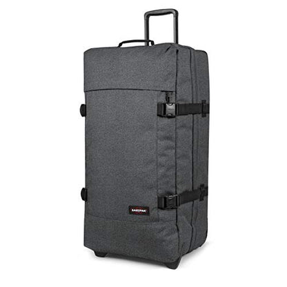 Eastpak Tranverz L – 121L Large Wheeled Luggage with Dual Compartments, TSA Lock, Compression Straps & Smooth-Wheeling System, Black Denim