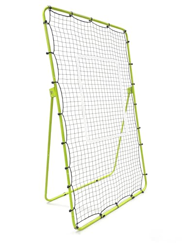 Adjustable Baseball Rebounder Net, 4x4.5 ft, Heavy Duty Bounce Back Net for Batting, Fielding, Pitching – 5 Angles, UV-Resistant, Easy Setup