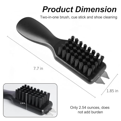 Durable Golf Club Groove Cleaner Brush and Shoes Brush With Handle - Dirt Mud Remover Tool for Golf Clubs and Shoes - Retractable Zip-line Aluminum Carabiner