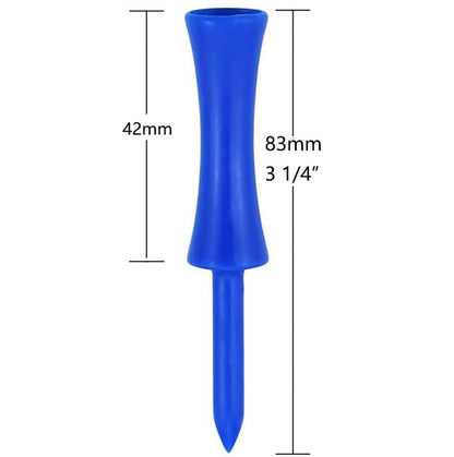 Golf Tees Plastic 100 Count 3-1/4, 2 3/4 inch Tall Step Down Tees Golf - Mixed Color - size: 83mm