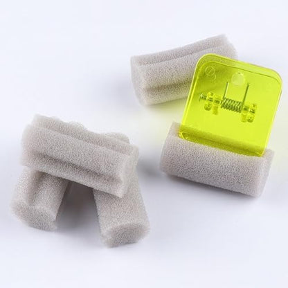 Table Tennis Racket Wipe Brush, with Clamp Absorbent Professional Replacement, Table Tennis Racket Glues Sponge, Secure Clamp Deep Cleaning Absorbent for Professionals Enthusiasts Beginners