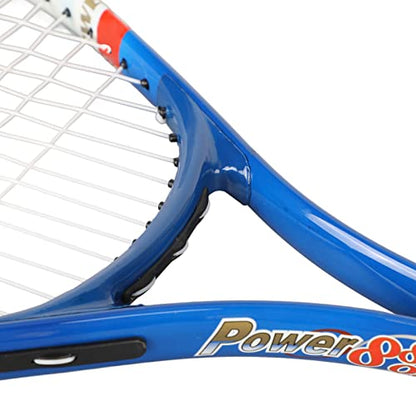 SUNGOOYUE Adult Tennis Racket, Aluminum Alloy Lightweight Racket with Triple Shock Absorption and Storage Bag, for Training and Recreational Use - color: Blue
