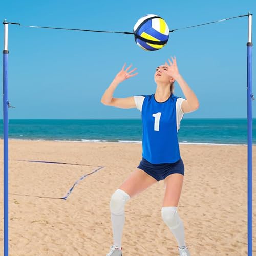 Volleyball Hitting Trainer - Outdoor Volleyball Spike | Volleyball Adjustable Training Belt | Solo Volleyball Training Aid | Volleyball Practice Equipment to Serve Set for Beginners Experts