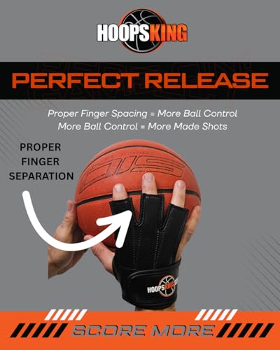 Perfect Jump Shot Basketball Shooting Glove - Jump Shot Trainer for Form Correction & Accuracy - Left & Right Hand for Youth & Adult Sizes