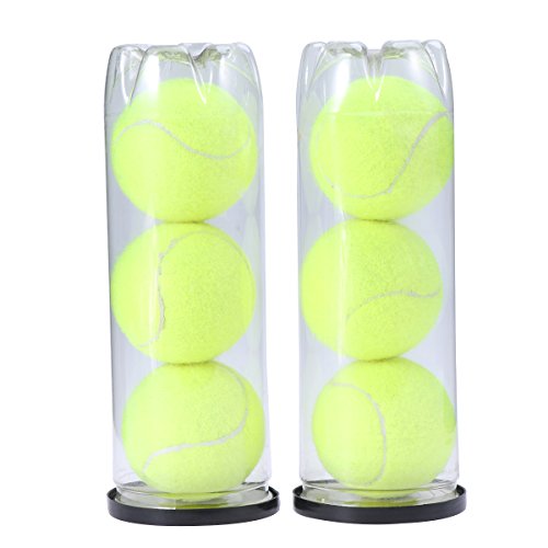 3pcs Tennis Balls Can Practice Tennis Balls Championship Regular Duty Tennis Ball Pet Dogs (Yellow)