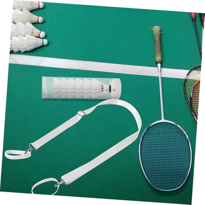 Garneck Tennis Net Straps Adjustable Height Portable Accessories for Driveway Sports Training for Tennis and Badminton Practice Sessions