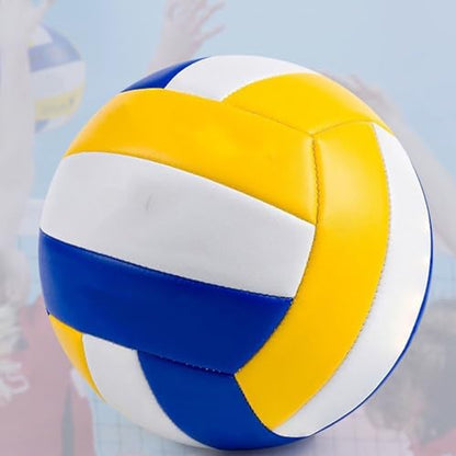 FABULETTA Official Size 5 Volleyball for Indoor, Outdoor & Beach Play – Soft-Touch PVC Construction with Machine-Stitched Durability, Suitable for Beginners to