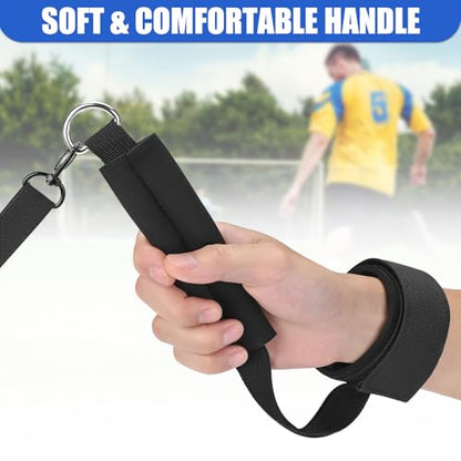 TOBWOLF Wrist Belt Solo Soccer Kick Trainer, Adjustable Handle Soccer Ball Trainers with String Fits Ball Size 3, 4, 5, Football Juggling Throwing Trainer for Adult/Youth to Enhance Ball Control Skill