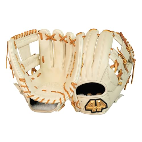 44 Pro Steer Baseball Glove for Infield, Fielding Mitt, Premium Leather Construction for Adults & Youth, 12", Right & Left Hand Throw, Ideal for Training, Games & Practice - color: Blonde, size: Left Hand Throw