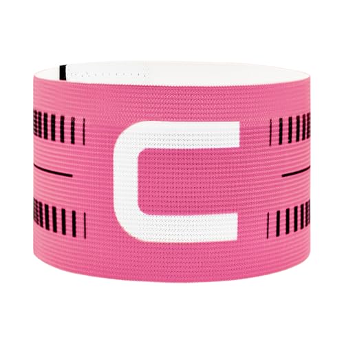 Captain Armband, Unisex C Captain Armbands Soccer Football Player Captain's Arm Bands Sport Team Training for Youth and Adult - color: Pink, size: 1pcs