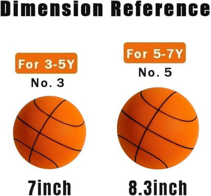 Silent Basketball, Upgrade Silent Basket-Ball Dribbling Indoor,Dribble Dream SIL ent Basket Ball, Foam Basketball Indoor Training Quiet Ball（8.3in）