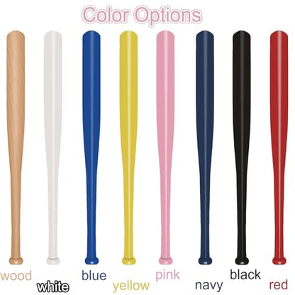 Personalized Mini Baseball Bat 18″Custom Wooden Bat Engraved Name Logo Number Customized Mini Bats for Tee Ball Small Training Baseball Gifts for Teams, Little League, Players,Games - color: Yellow