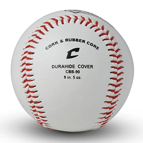 Champro CBB-90 Durahide Cover Baseballs in a Black Champro Bucket – 30 Balls and one Rods Can Sleeve Included