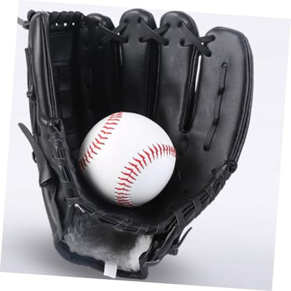 LIOOBO PU Thickened Baseball Glove for Pitcher Training Mitt with Impact-Resistant PU Flexible Infield Catcher Glove for Beginner Youth Practice
