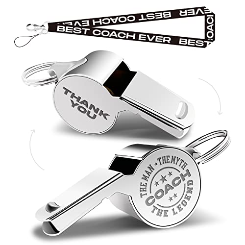 Whistles with Lanyard, Coach Whistle, Gifts, Coach Gifts for Men Women-2
