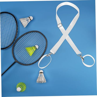 Garneck Tennis Net Straps Adjustable Height Portable Accessories for Driveway Sports Training for Tennis and Badminton Practice Sessions