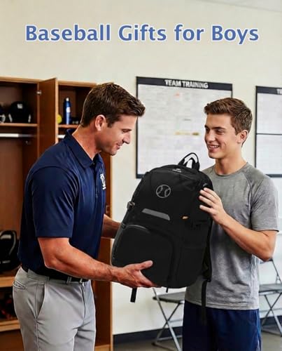 MATEIN PRO Girls Softball Bag with Helmet Net, Lightweight Softball Backpack with Ventilated Shoe Compartment & Organizer Pocket, Youth Baseball Bag with Side Pockets for 40oz Tumbler & TBall Bats - color: Black