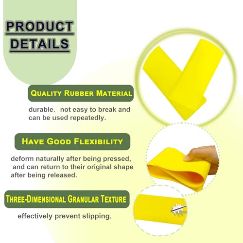 Pickleball Court Marking kit, 24 Pcs Court Line Marker Strips, Yellow Boundary Markers, Portable Temporary Court Lines for Pickleball Tennis Basketball Volleyball Indoor & Outdoor Training