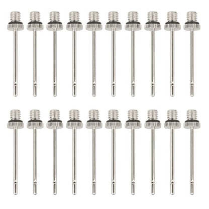 20Pcs Inflatable Needle Replacement Stainless Inflation Needle for Basketball Soccer Volleyball Balls Air Pumps Needle